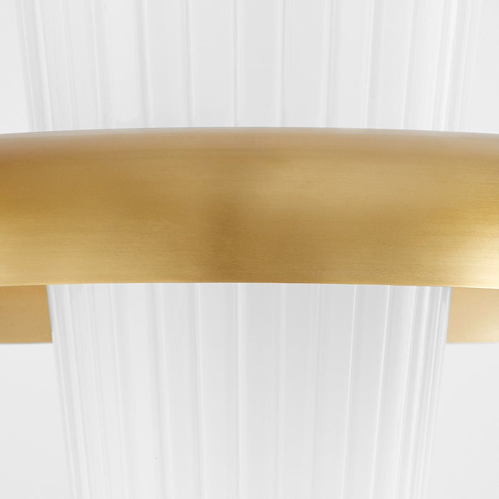Quorum 8227-16-80 One Light Pendant, Aged Brass