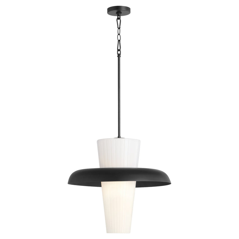 Quorum 8227-20-59 One Light Pendant, Matte Black