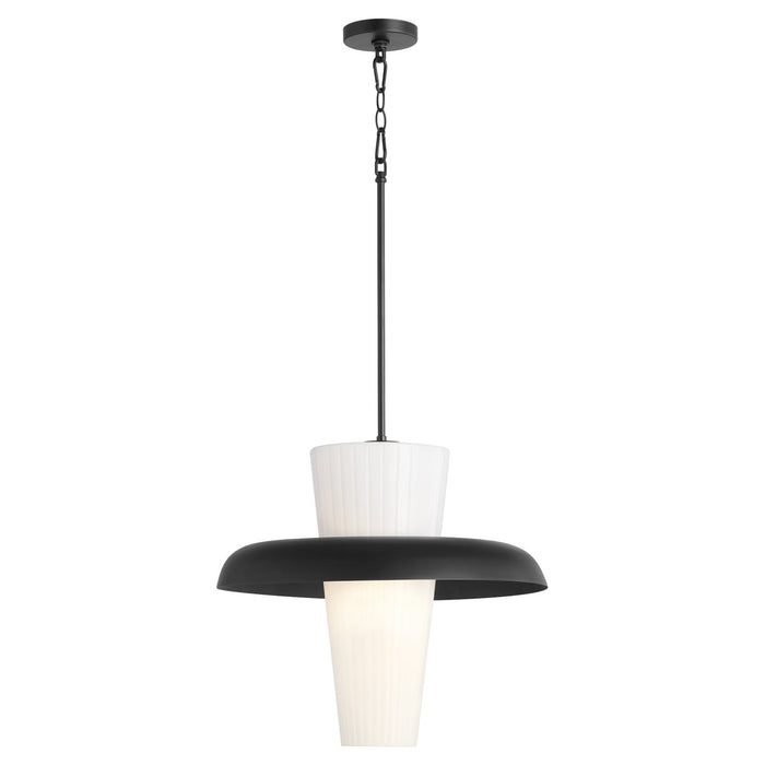 Quorum 8227-20-59 One Light Pendant, Matte Black