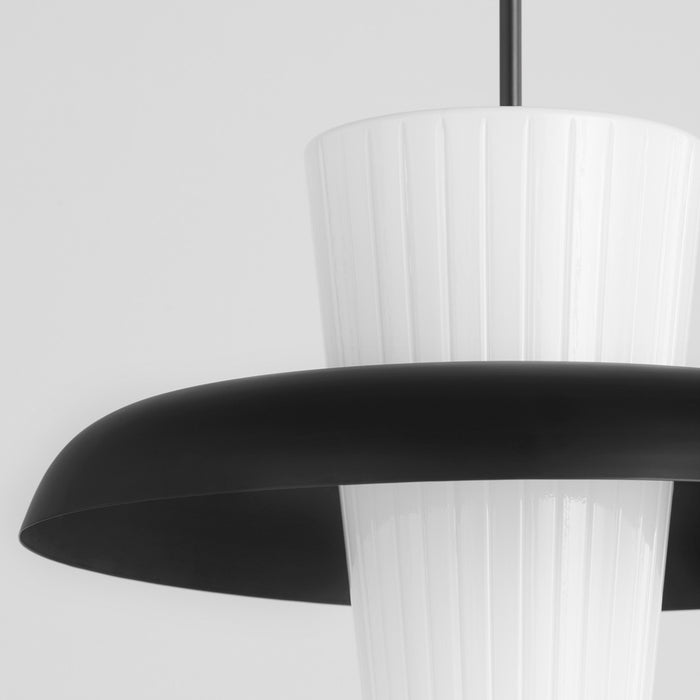 Quorum 8227-20-59 One Light Pendant, Matte Black