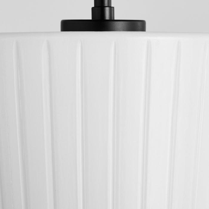 Quorum 8227-20-59 One Light Pendant, Matte Black