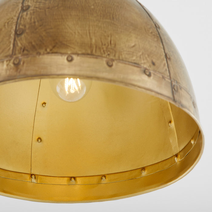 Quorum 85-1-75 One Light Pendant, Artisan Brass