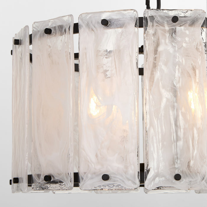 Quorum 8575-4-59 Four Light Pendant, Matte Black