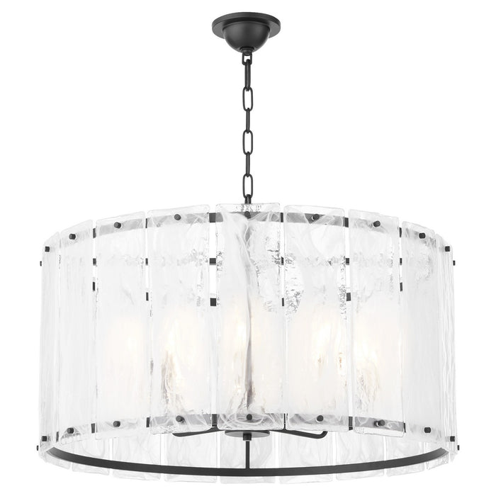 Quorum 8575-8-59 Eight Light Pendant, Matte Black