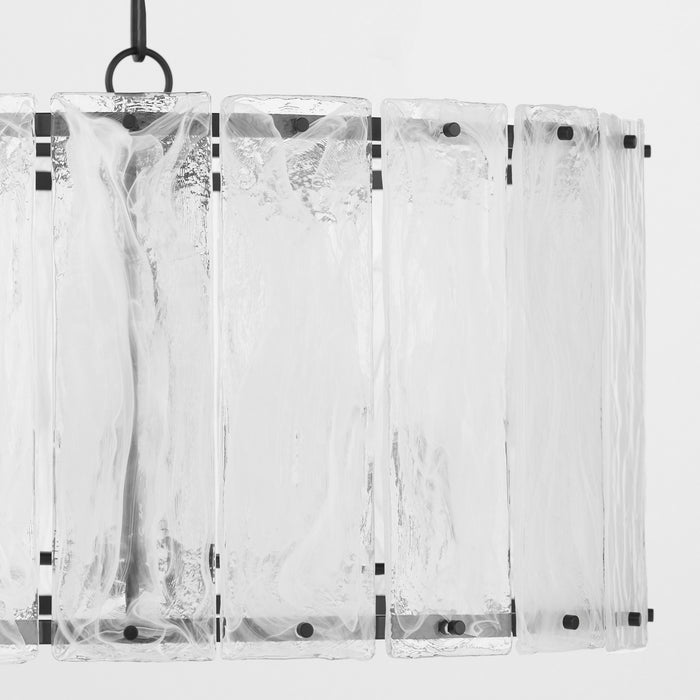 Quorum 8575-8-59 Eight Light Pendant, Matte Black