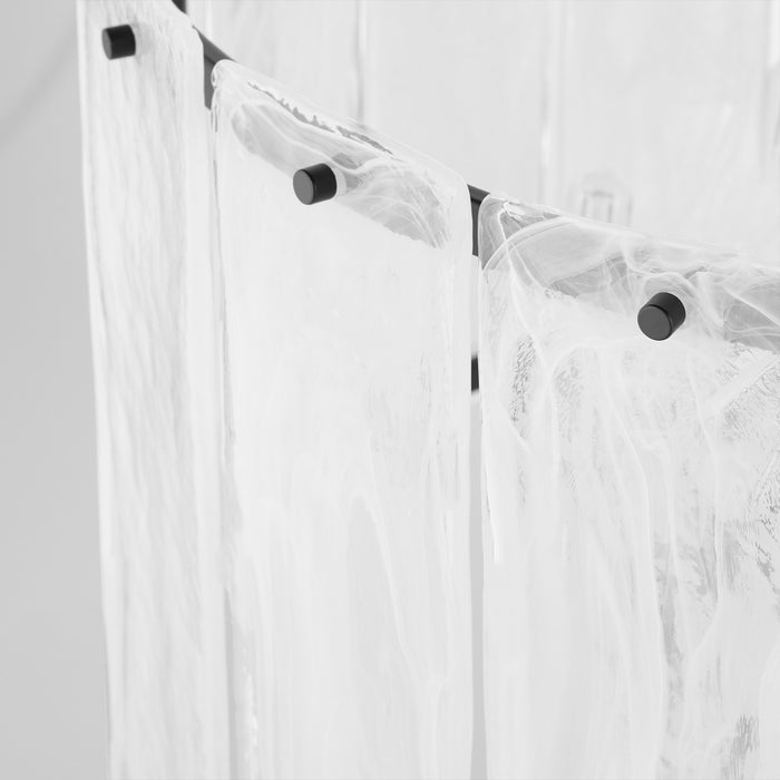 Quorum 8575-8-59 Eight Light Pendant, Matte Black