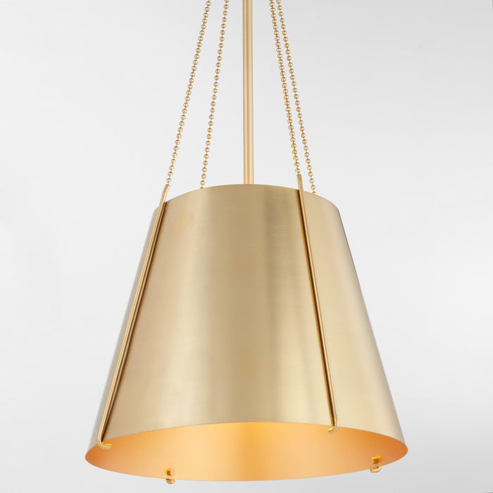 Quorum 862-1-80 One Light Pendant, Aged Brass
