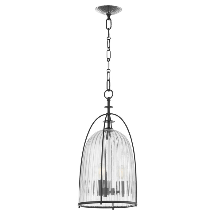 Quorum 863-3-59 Three Light Pendant, Matte Black