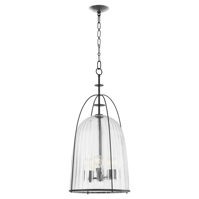 Quorum 864-3-59 Three Light Pendant, Matte Black