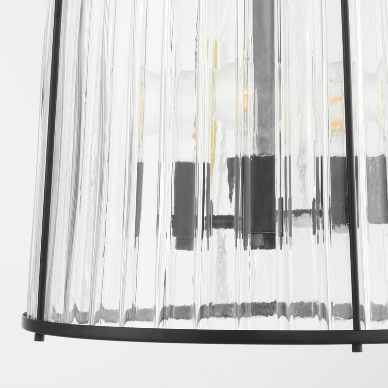 Quorum 864-3-59 Three Light Pendant, Matte Black