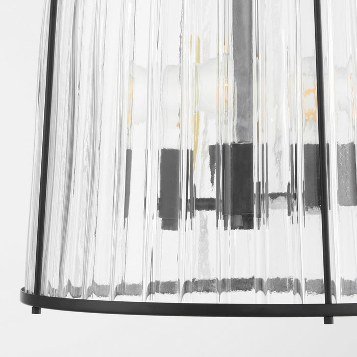 Quorum 864-3-59 Three Light Pendant, Matte Black