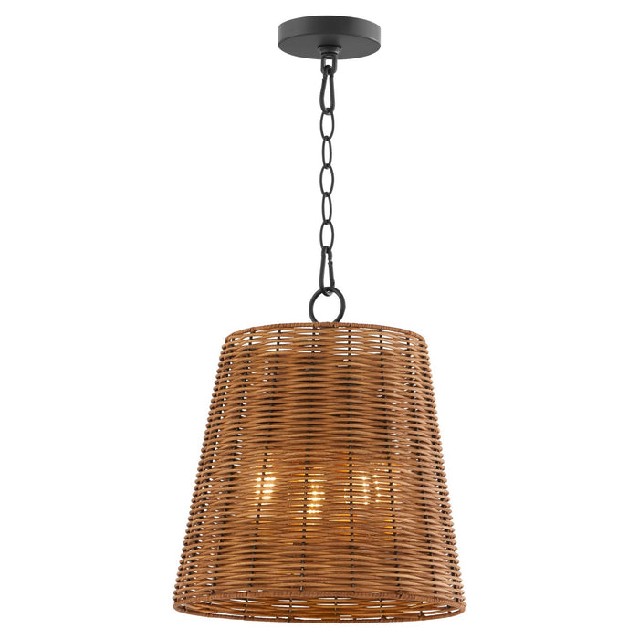 Quorum 8893-13-59 Three Light Pendant, Matte Black