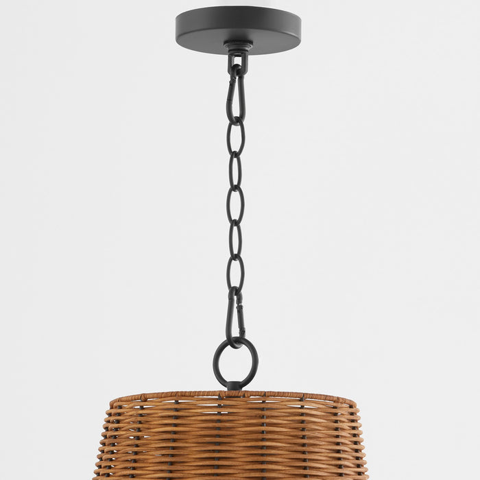 Quorum 8893-13-59 Three Light Pendant, Matte Black