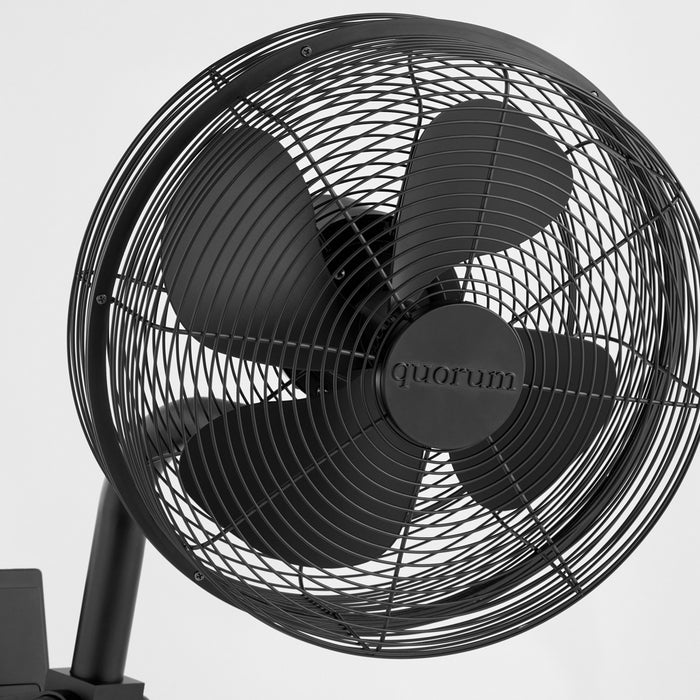 Quorum 98134-59 13" Wall Fan, Matte Black