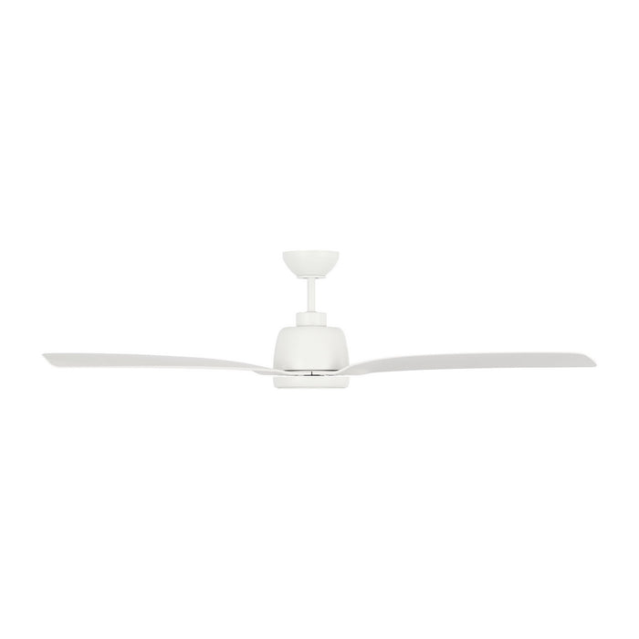 Visual Comfort Fan 3AVLCR60RZWD 60" Ceiling Fan, Matte White