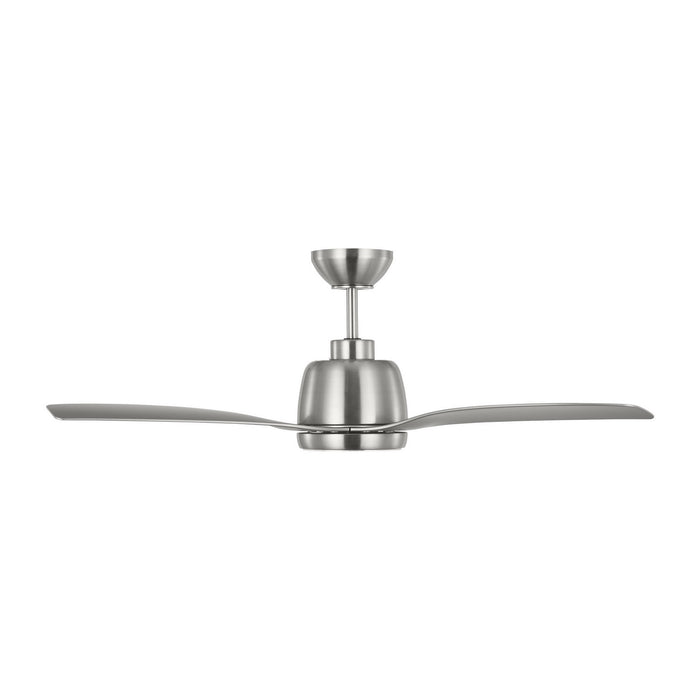 Visual Comfort Fan 3AVLR44BSD 44" Ceiling Fan, Brushed Steel