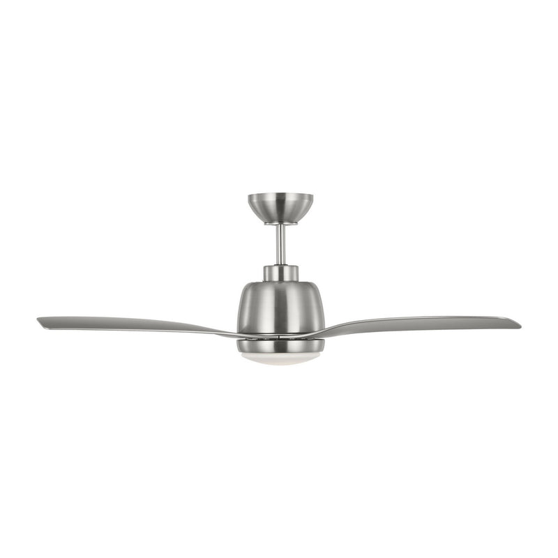 Visual Comfort Fan 3AVLR44BSD 44" Ceiling Fan, Brushed Steel