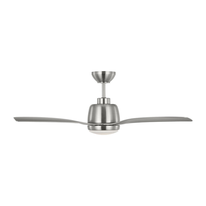 Visual Comfort Fan 3AVLR44BSD 44" Ceiling Fan, Brushed Steel