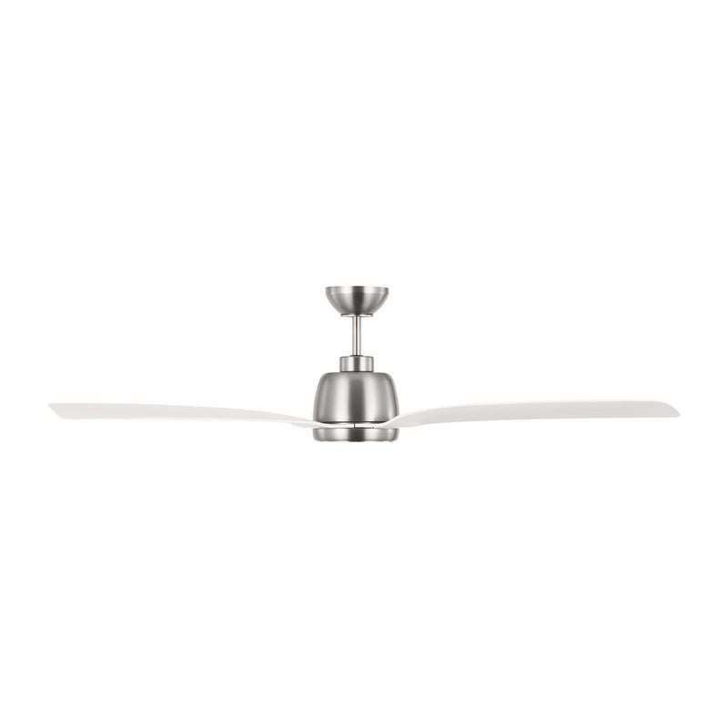 Visual Comfort Fan 3AVLR60BSD 60" Ceiling Fan, Brushed Steel