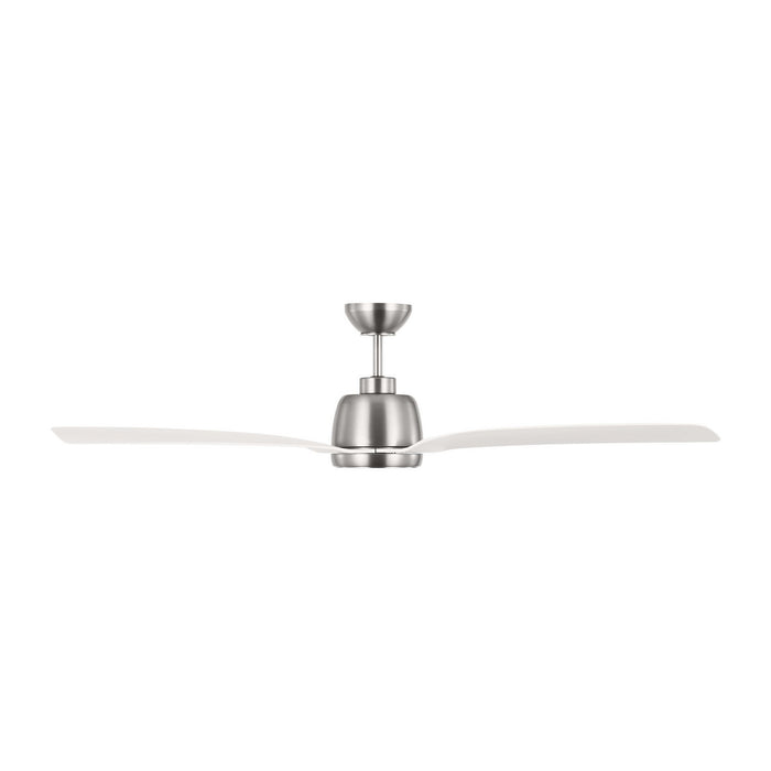 Visual Comfort Fan 3AVLR60BSD 60" Ceiling Fan, Brushed Steel