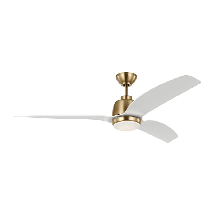 Visual Comfort Fan 3AVLR60SBD 60" Ceiling Fan, Satin Brass