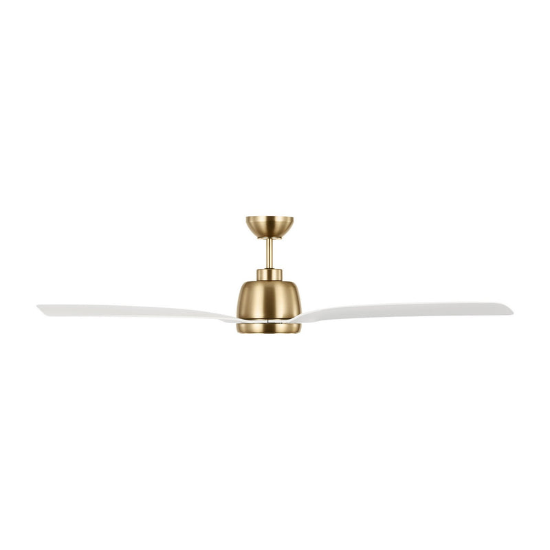 Visual Comfort Fan 3AVLR60SBD 60" Ceiling Fan, Satin Brass