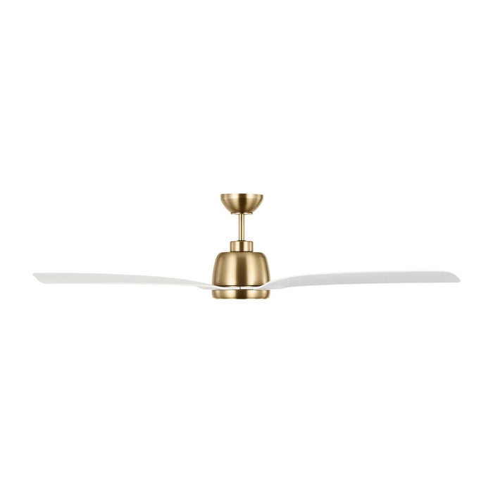 Visual Comfort Fan 3AVLR60SBD 60" Ceiling Fan, Satin Brass