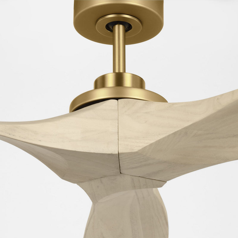 Visual Comfort Fan 3CLNSM60BBSWWO 60" Ceiling Fan, Burnished Brass