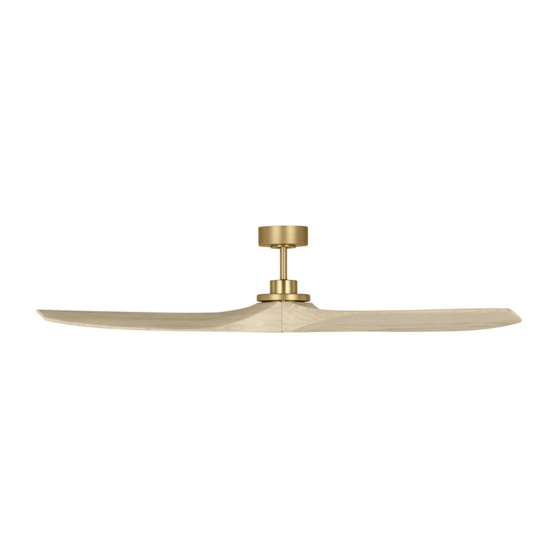 Visual Comfort Fan 3CLNSM60BBSWWO 60" Ceiling Fan, Burnished Brass
