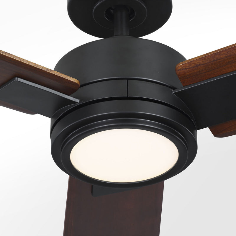 Visual Comfort Fan 3HASM56MBKD 56" Ceiling Fan, Midnight Black