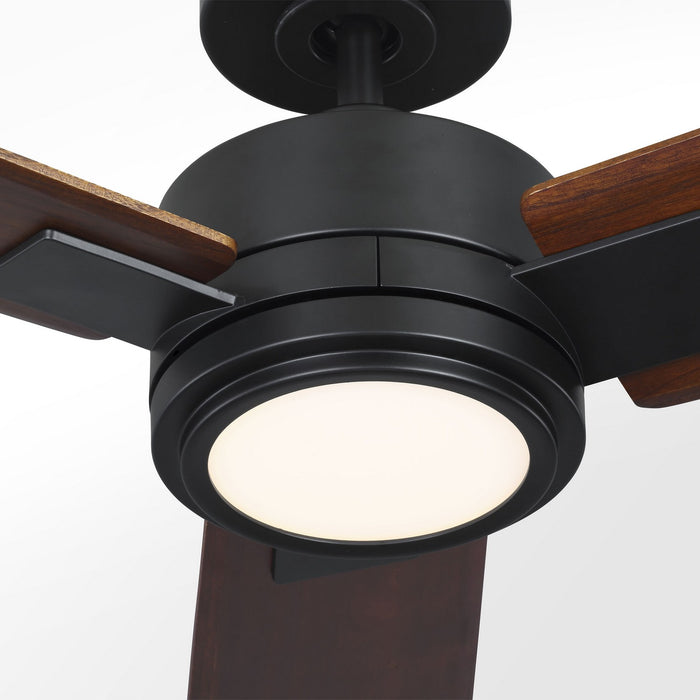 Visual Comfort Fan 3HASM56MBKD 56" Ceiling Fan, Midnight Black