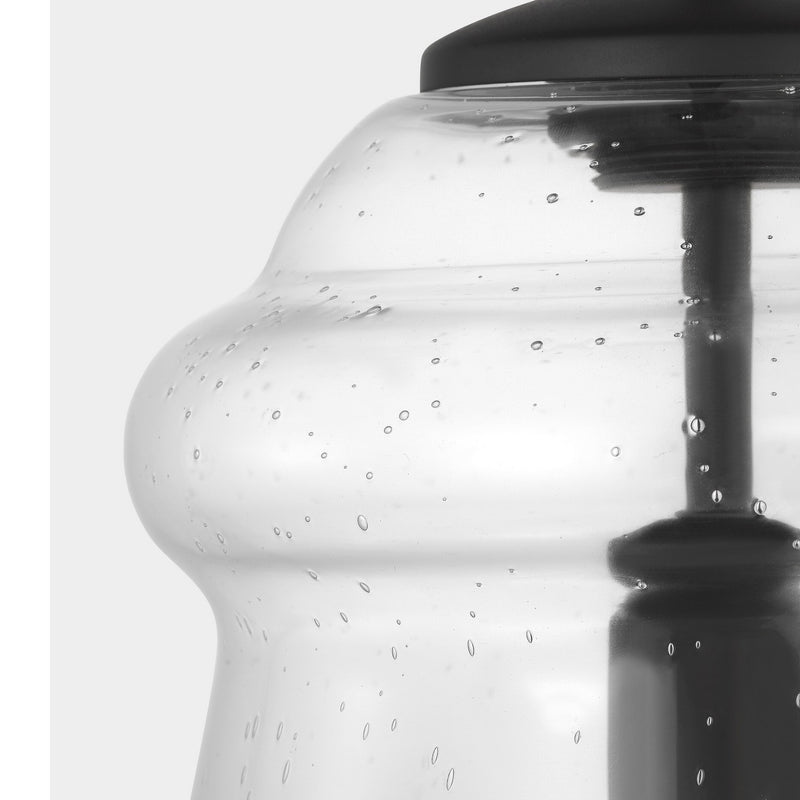 Generation Lighting P1459MBK One Light Pendant, Midnight Black