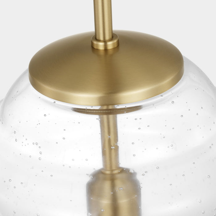 Generation Lighting P1459SB One Light Pendant, Satin Brass
