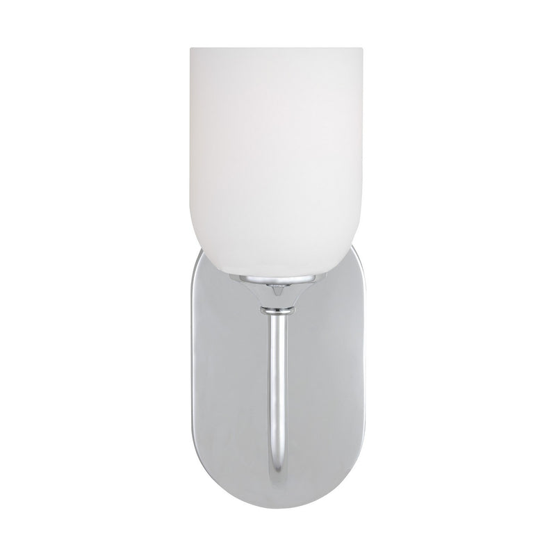 Generation Lighting GLV1021CH One Light Vanity, Chrome