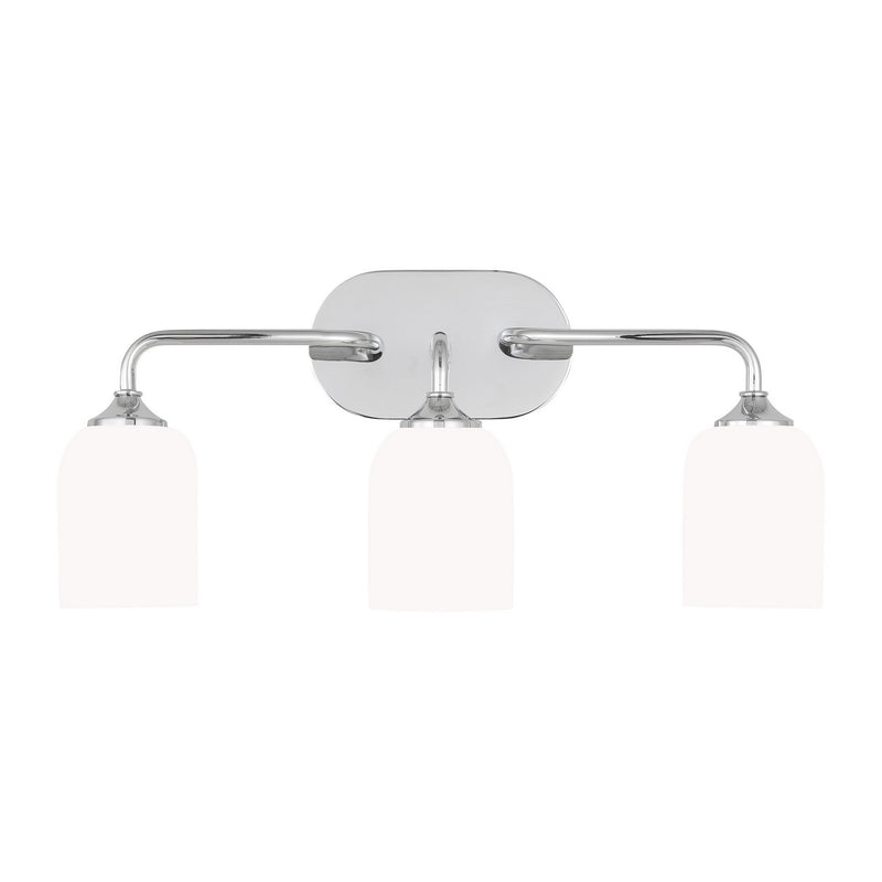 Generation Lighting GLV1023CH Three Light Vanity, Chrome