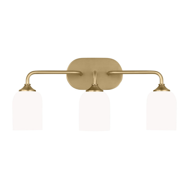 Generation Lighting GLV1023SB Three Light Vanity, Satin Bronze