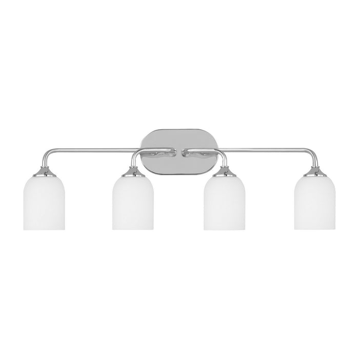 Generation Lighting GLV1024CH Four Light Vanity, Chrome