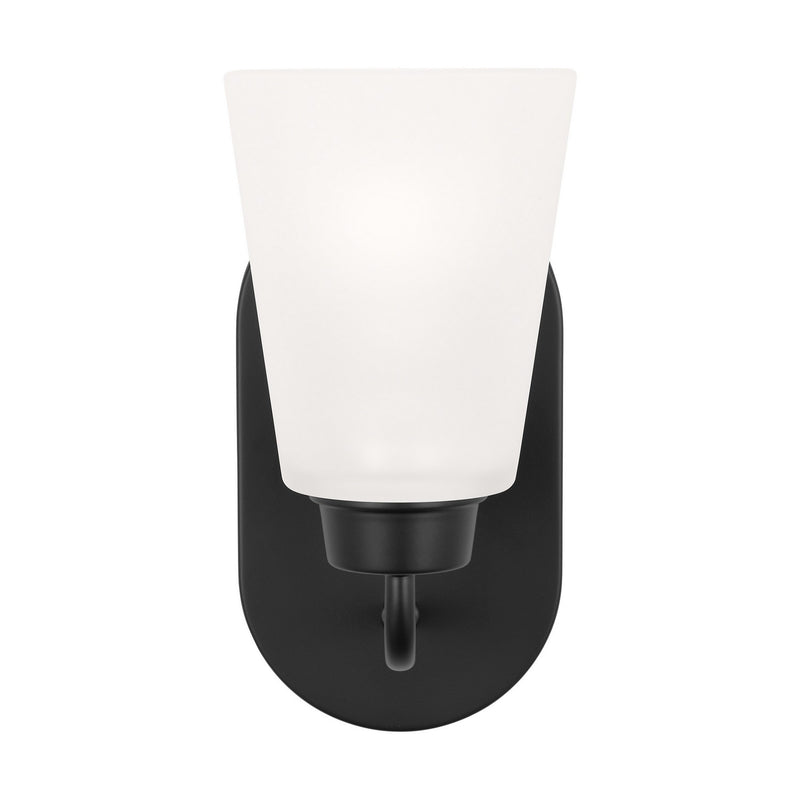 Generation Lighting 4115201-112 One Light Wall / Bath Sconce, Midnight Black