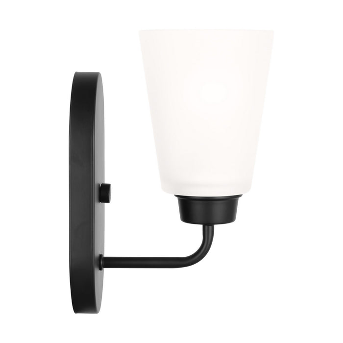 Generation Lighting 4115201-112 One Light Wall / Bath Sconce, Midnight Black