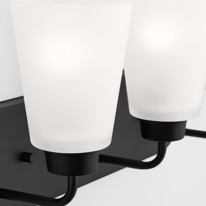 Generation Lighting 4415203-112 Three Light Wall / Bath, Midnight Black