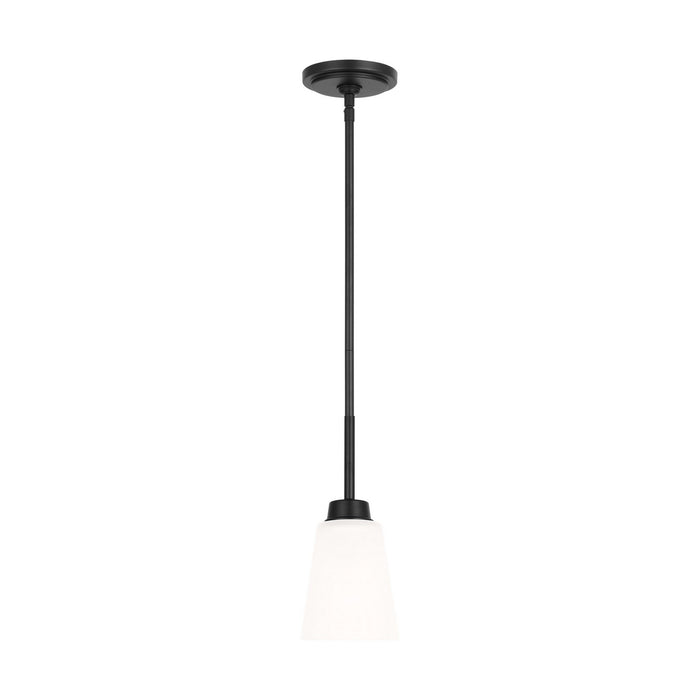 Generation Lighting 6115201-112 One Light Mini Pendant, Midnight Black