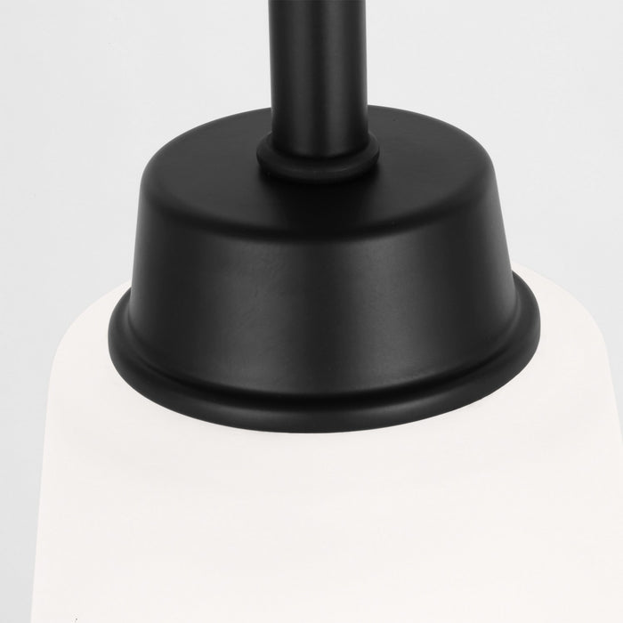 Generation Lighting 6115201-112 One Light Mini Pendant, Midnight Black
