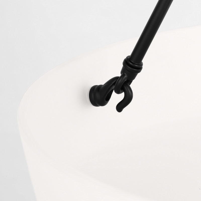 Generation Lighting 6615203-112 Three Light Pendant, Midnight Black