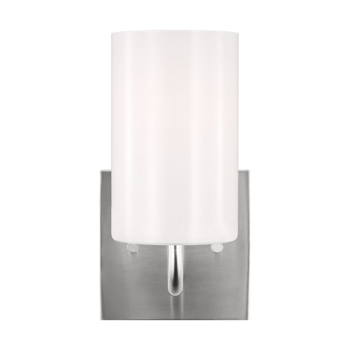 Generation Lighting GLV1001BS One Light Vanity, Brushed Steel