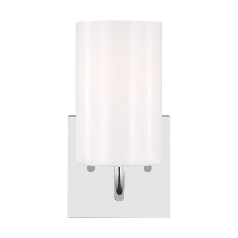 Generation Lighting GLV1001CH One Light Vanity, Chrome