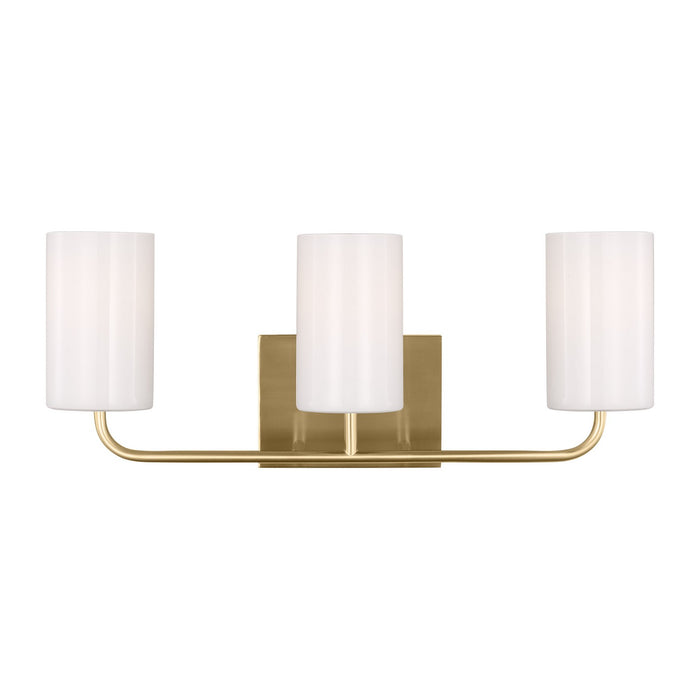 Generation Lighting GLV1003SB Three Light Vanity, Satin Bronze