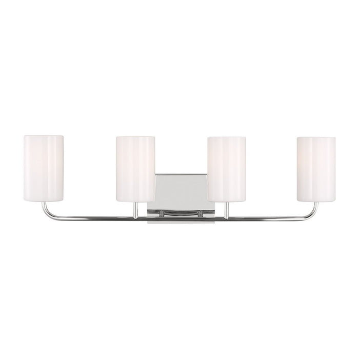Generation Lighting GLV1004CH Four Light Vanity, Chrome