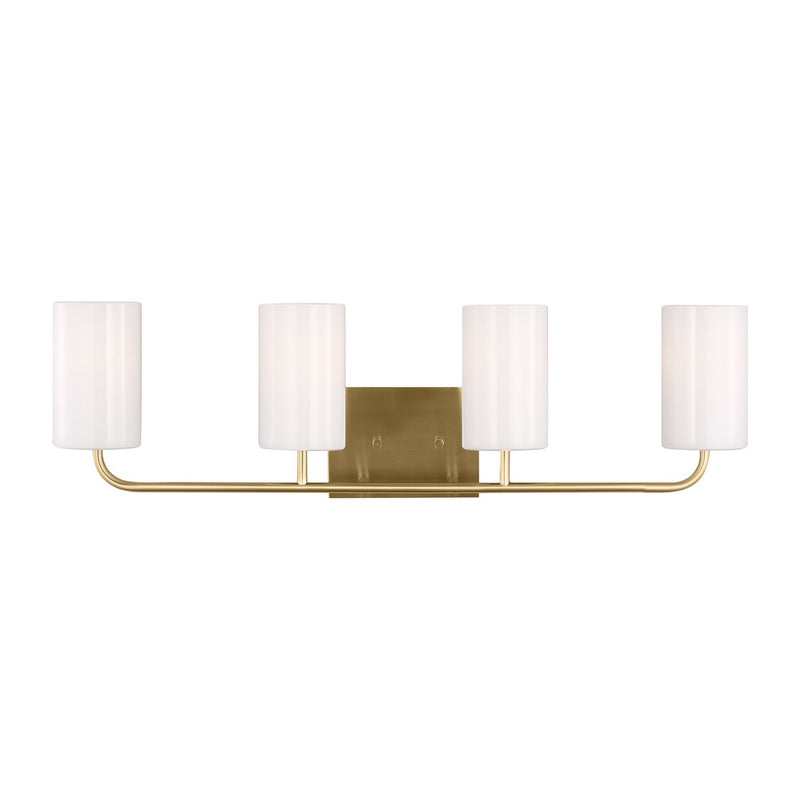 Generation Lighting GLV1004SB Four Light Vanity, Satin Bronze