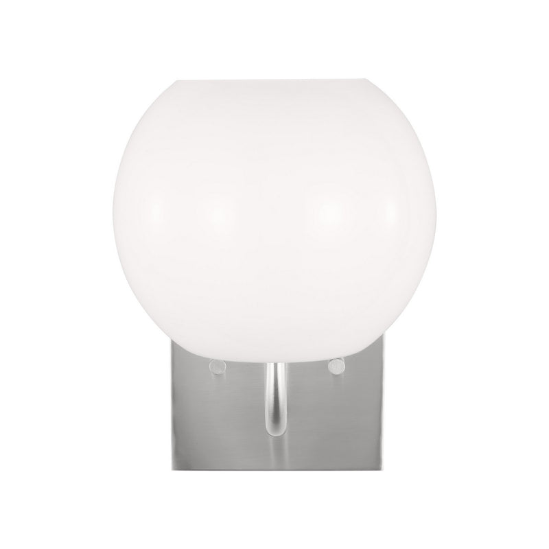 Generation Lighting GLV1011BS One Light Vanity, Brushed Steel