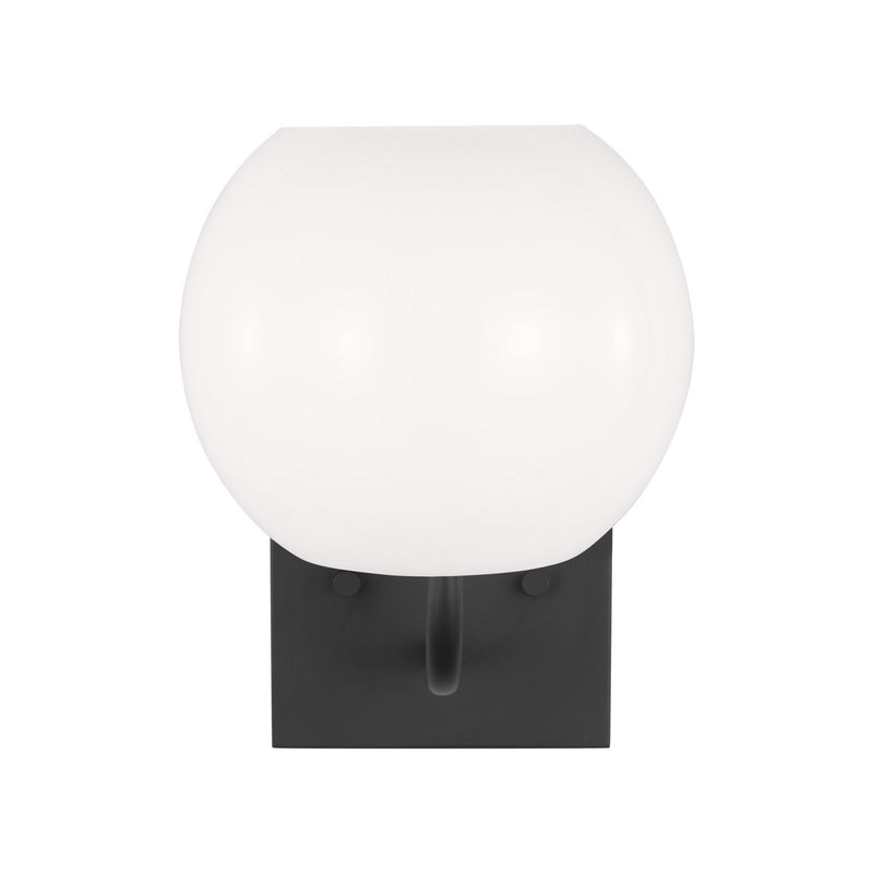 Generation Lighting GLV1011MBK One Light Vanity, Midnight Black